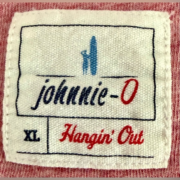 EUC⚡️Johnnie-O Hangin’ Out Polo Shirt XL | Heathered Red Samba Pocket Polo ⛳️ - Picture 2 of 13